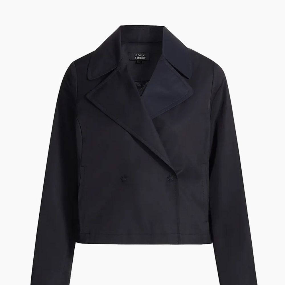 If Only Studio Cotton-Blend Cropped Jacket
